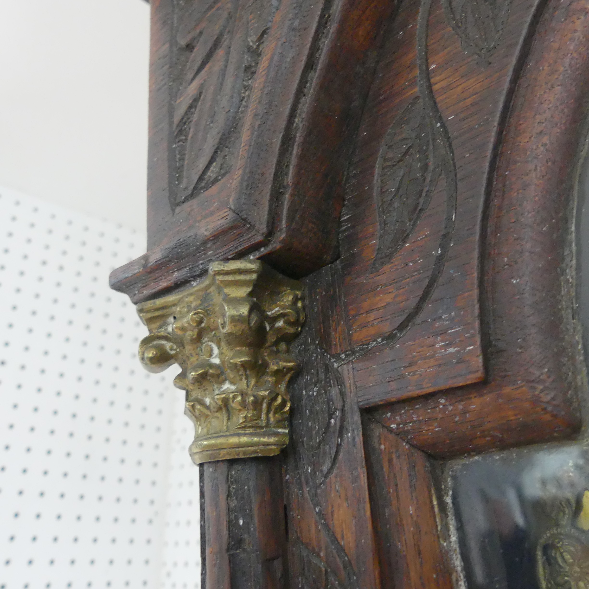 W. Fletcher, Leeds, a carved oak 8-day longcase clock with two-weight movement striking on a bell, - Image 6 of 29