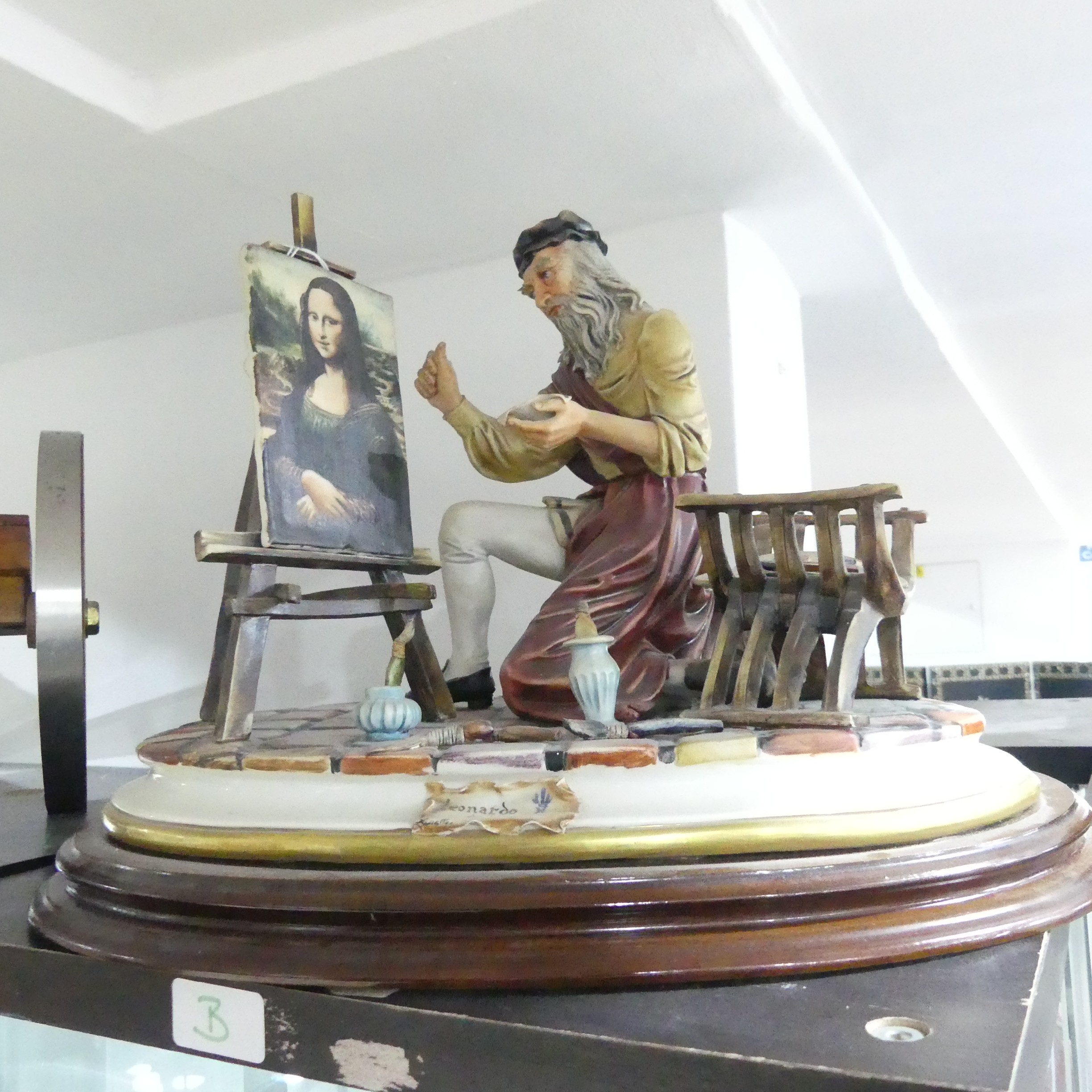 A 'Leonardo Da Vinci' Capodimonte figure, together with Capodimonte 'Seated Clock Maker' and ' - Bild 15 aus 19