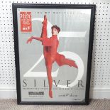 Ballet interest; a vintage advertising Poster, promoting The Northern Ballet Theatre, 25 year tour