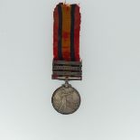 A Queen's South Africa medal, three clasps, Cape Colony, Transvaal and Wittebergen, awarded to