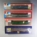 Lima: Three “00” gauge Class 73 Electro-Diesel Locomotives, 205192 E6003 BR green, 205223 E6012 BR