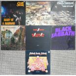 Vinyl Records; Black Sabbath - A collection of mainly original LP's, including 'Sabbath Bloody