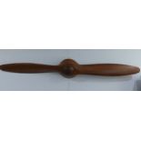 A D.H.Gipsy wooden two blade propeller made for the de Havilland Gipsy I engine, stamped 'D64P5