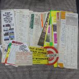 London Transport; a large collection of c. 1970's Bus Stop posters and route maps, including