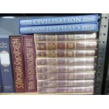 Folio Society; 'A History of England', pub. 2000, eight Vols, no slip case, together with Gibbon; '