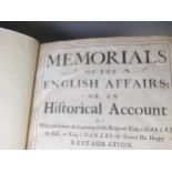 Whitelocke (Sir Bulstrode); 'Memorials of the English Affairs: or an Historical Account of what