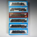 Airfix Railway System: Five “00” gauge locomotives with tenders, 54120-0 4-6-0 ‘Royal Scots