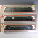 Lima: Three “00” gauge Class 40 Diesel Electric Locomotives, 205060 D261 BR green, 205062 D354 BR