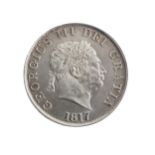 A George III Half Crown, dated 1817, e/f. Provenance; The Jeffery William John Dodman Collection