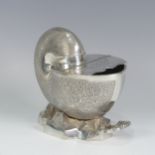 A late Victorian silver plated Nautilus shell shaped Spoon Warmer, by Army & Navy Cooperative