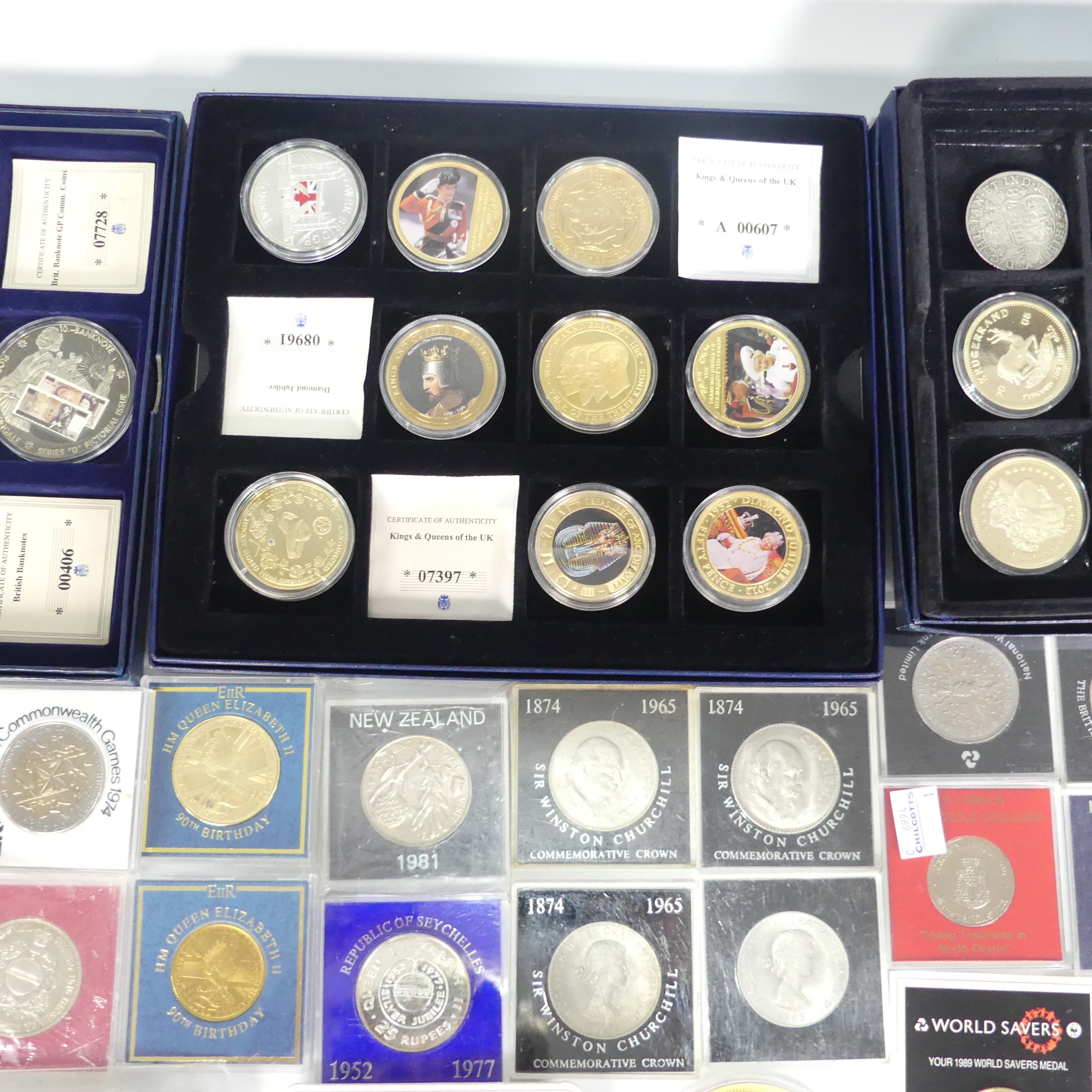 A quantity of Collector's Coins, some with certificates, some boxes, other crowns and a quantity - Image 5 of 7