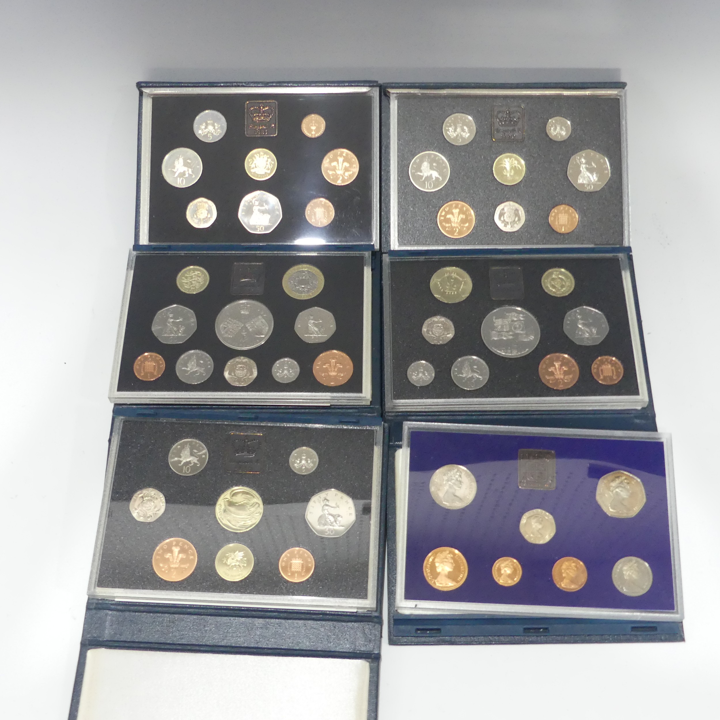 Royal Mint United Kingdom Proof Coin Sets; 1983, 1990, 1995, 1996, 1997, 2006, 2008 etc., (a lot) - Image 4 of 8