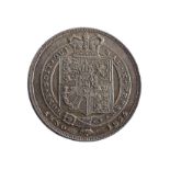 A George IV Shilling, dated 1824, v/f. Provenance; The Jeffery William John Dodman Collection of