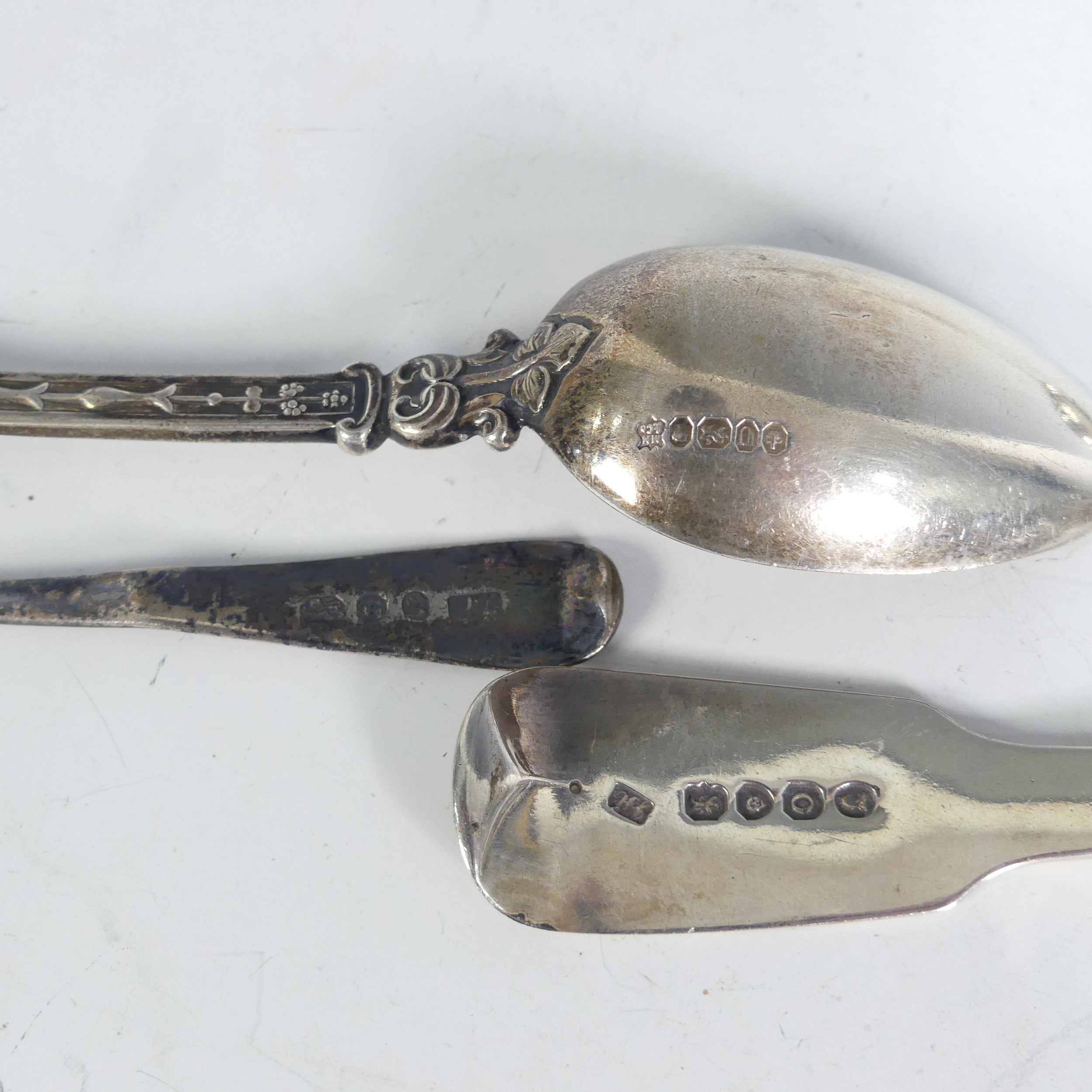 A George IV Scottish silver Toddy Ladle, with makers marks for Adam Elder and James Howden & Co., - Image 9 of 9