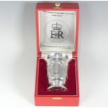 A Britannia standard 1977 Silver Jubilee Commemorative Beaker, by S J Rose & Son, with oversize
