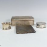 A quantity of damaged Silver, including cigarette box and cigarette case, weighable 6.4ozt, together