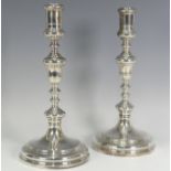 A pair of Edward VIII silver Candlesticks, by William Comyns & Sons Ltd, hallmarked London 1937,