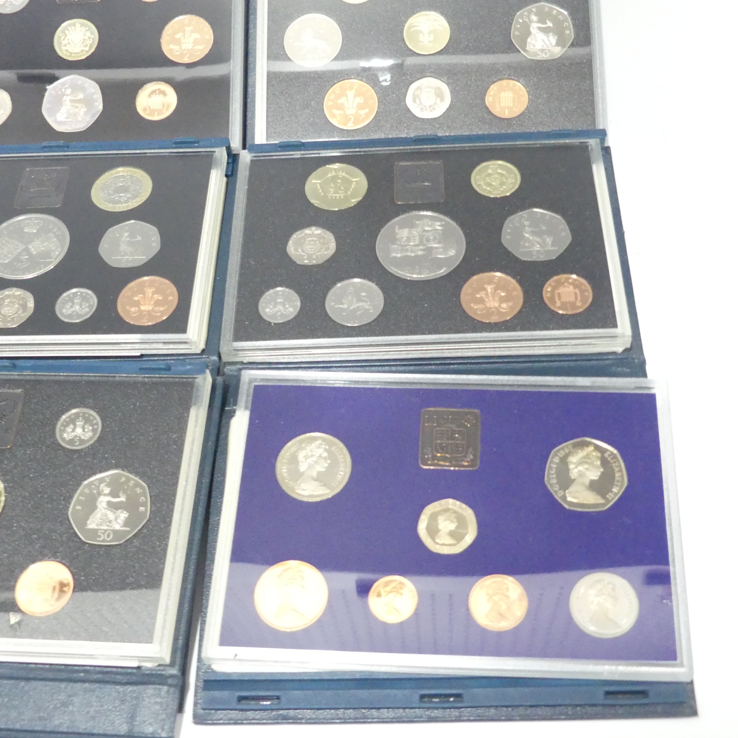 Royal Mint United Kingdom Proof Coin Sets; 1983, 1990, 1995, 1996, 1997, 2006, 2008 etc., (a lot) - Image 5 of 8