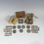 A small quantity of Coins , inc. pre-1920 3d's, 1.17ozt, pre-1947 3d's, 1ozt, 1972 commemorative