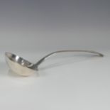 A William IV silver fiddle pattern Soup Ladle, by John Walton, hallmarked Newcastle, 1836,