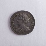 A Queen Anne Sixpence, dated 1711, good v/f. Provenance; The Jeffery William John Dodman