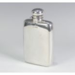 A George V silver Hip Flask, by Marples & Beasley, hallmarked Birmingham, 1918, of plain rounded
