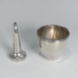 A George III silver Wine Funnel, by John Emes, hallmarked London 1801, of traditional form with