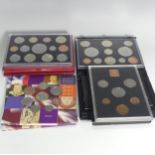 Royal Mint United Kingdom Proof Coin Sets; 1983, 1990, 1995, 1996, 1997, 2006, 2008 etc., (a lot)
