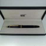 A cased Montblanc Meisterstuck Fountain Pen, the 14k gold nib stamped 4810 with Montblanc