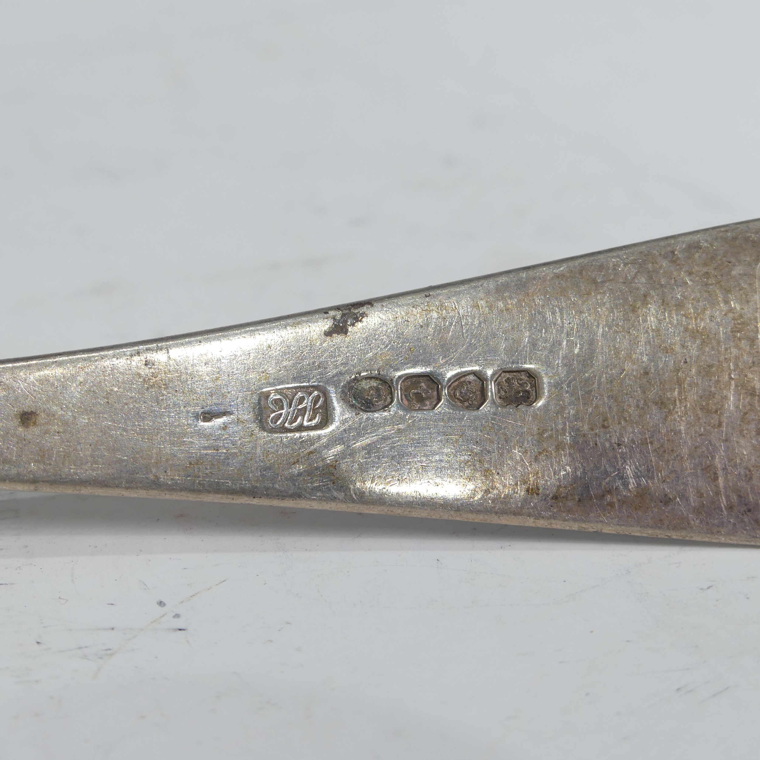A William IV silver Basting Spoon, by Jonathan Hayne, hallmarked London, 1834, Old English - Image 4 of 5