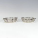 A pair of George V Scottish silver Bon Bon Dishes, by Hamilton & Inches, hallmarked Edinburgh, 1911,