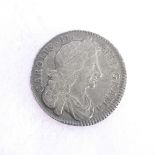 A Charles II Half Crown, dated 1679, v/f. Provenance; The Jeffery William John Dodman Collection
