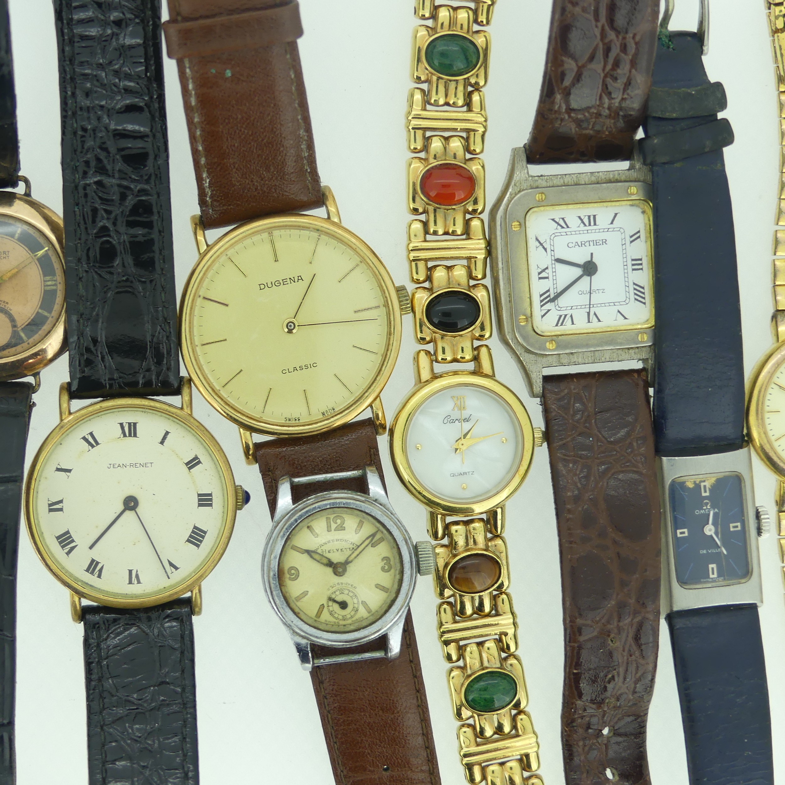 A quantity of Wristwatches, manual and quartz, including 9ct gold Laco-Sport, lacks second hand, - Image 3 of 3