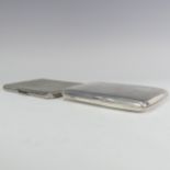 A George VI silver Cigarette Case, by Walker & Hall, hallmarked Birmingham 1940, of hinged