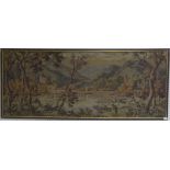 A large French wall-hanging tapestry screen, machine made, H 172 cm x W 68.5 cm.