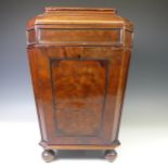 A Georgian mahogany wine Cooler of small size, with removable lead lining, W 28 cm x H 44 cm x D