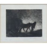 George Clausen (1852-1944), Horse and Cart, etching, pencil inscription in margin ‘Print to this G.