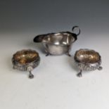 A George III silver Open Salt, probably Henry Corry, hallmarked London, 1762, of cauldron form