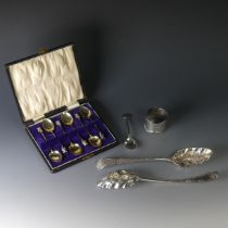 A pair of George III silver 'Berry' Spoons, by Dorothy Langlands, hallmarked Newcastle, 1804, Old