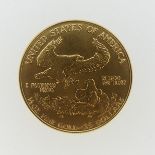 A United Stated ½ oz fine gold 25 dollars Coin, dated 1986, 16.966g.