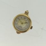 A 9ct gold lady's Wristwatch, with Swiss 16-jewels movement, 25mm case diameter, on an expanding 9ct