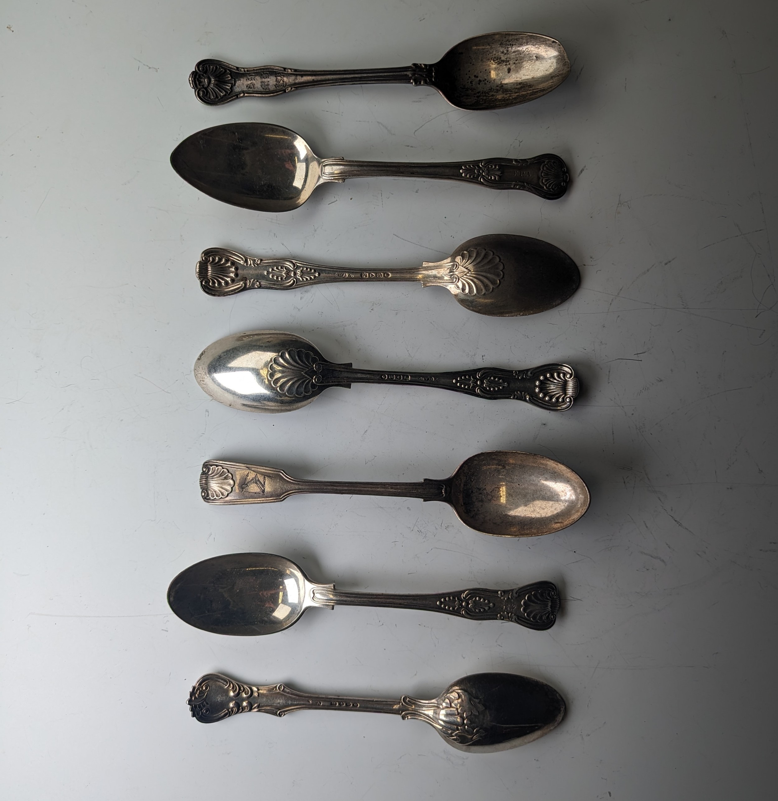 A Victorian silver Dessert Spoon, by Chawner & Co., hallmarked London, 1846, Victoria pattern,