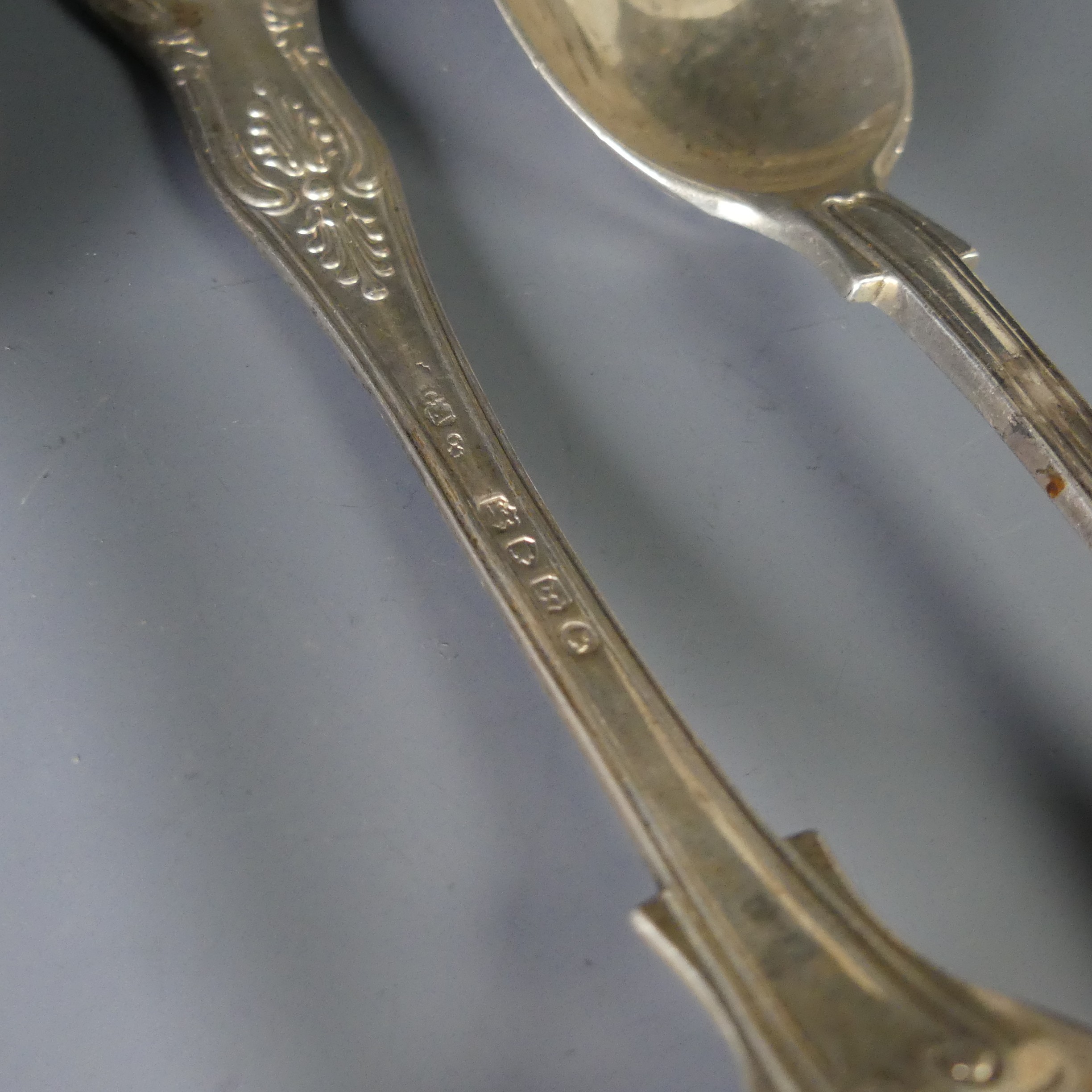 A Victorian silver Dessert Spoon, by Chawner & Co., hallmarked London, 1846, Victoria pattern, - Image 4 of 4