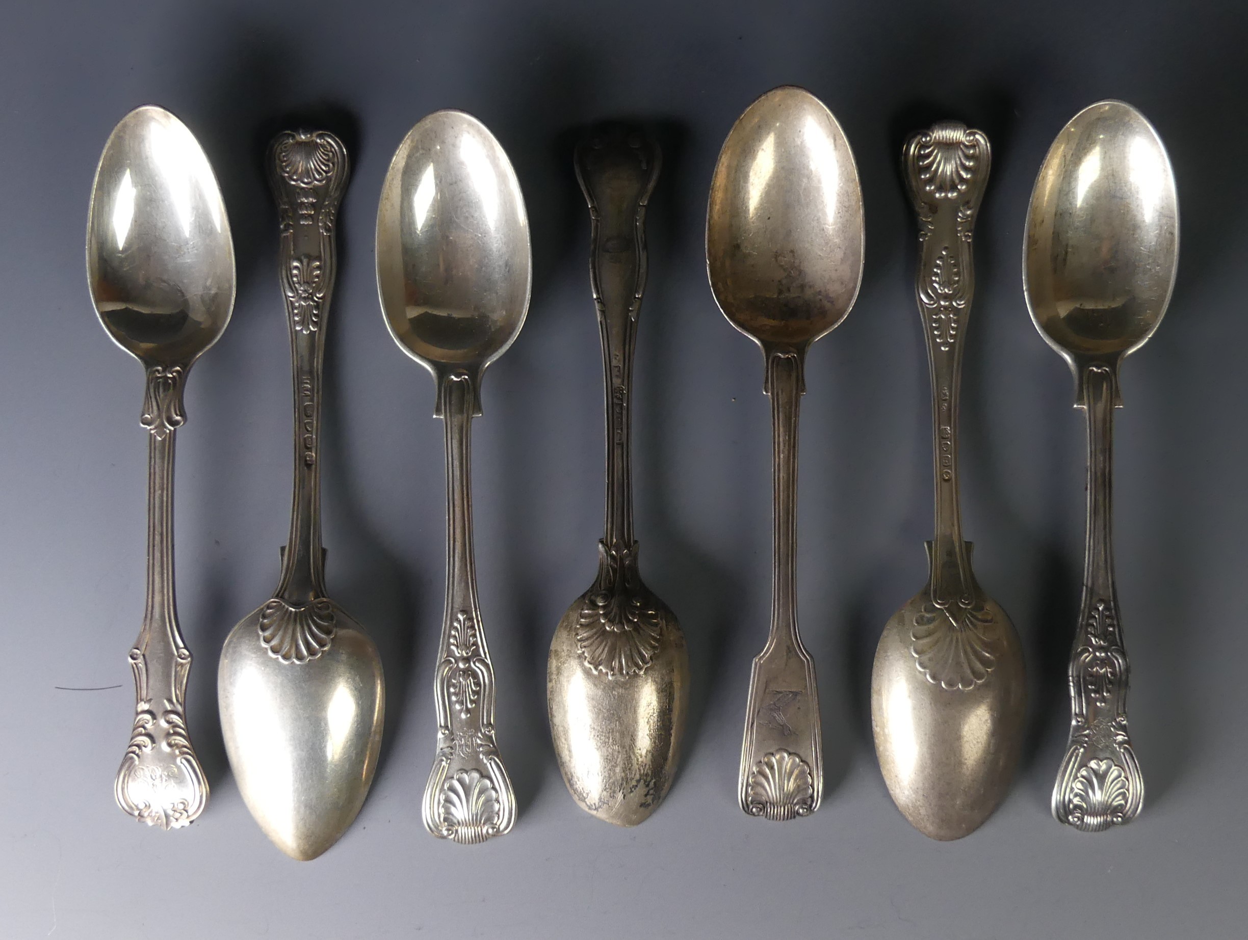 A Victorian silver Dessert Spoon, by Chawner & Co., hallmarked London, 1846, Victoria pattern, - Image 2 of 4