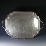 A George V silver two handled Tray, by Goldsmiths & Silversmiths Co Ltd., hallmarked London 1929, of