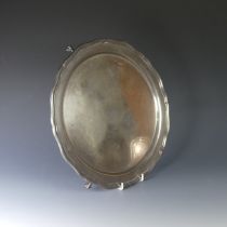 A George V silver Salver, by C W Fletcher & Son Ltd., hallmarked Sheffield, 1926, of plain shaped