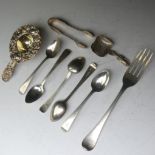 A set of five George III silver Teaspoons, by Thomas Wallis (II) & Jonathan Hayne, hallmarked