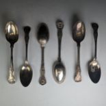 A set of three Edwardian silver Table Spoons, by Francis Higgins III, hallmarked London, 1901,