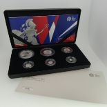 The Royal Mint Britannia 2017 UK Six-Coin silver proof set, with certificate no. 686 of 2500.