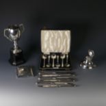 A cased set of six George V silver Teaspoons, by Arthur Price & Co Ltd., hallmarked Birmingham 1933,